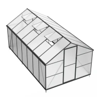 Gew&auml;chshaus Essential Schwarz 422 cm &ndash; Polycarbonat