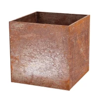 Pflanzkasten aus Cortenstahl quadratisch